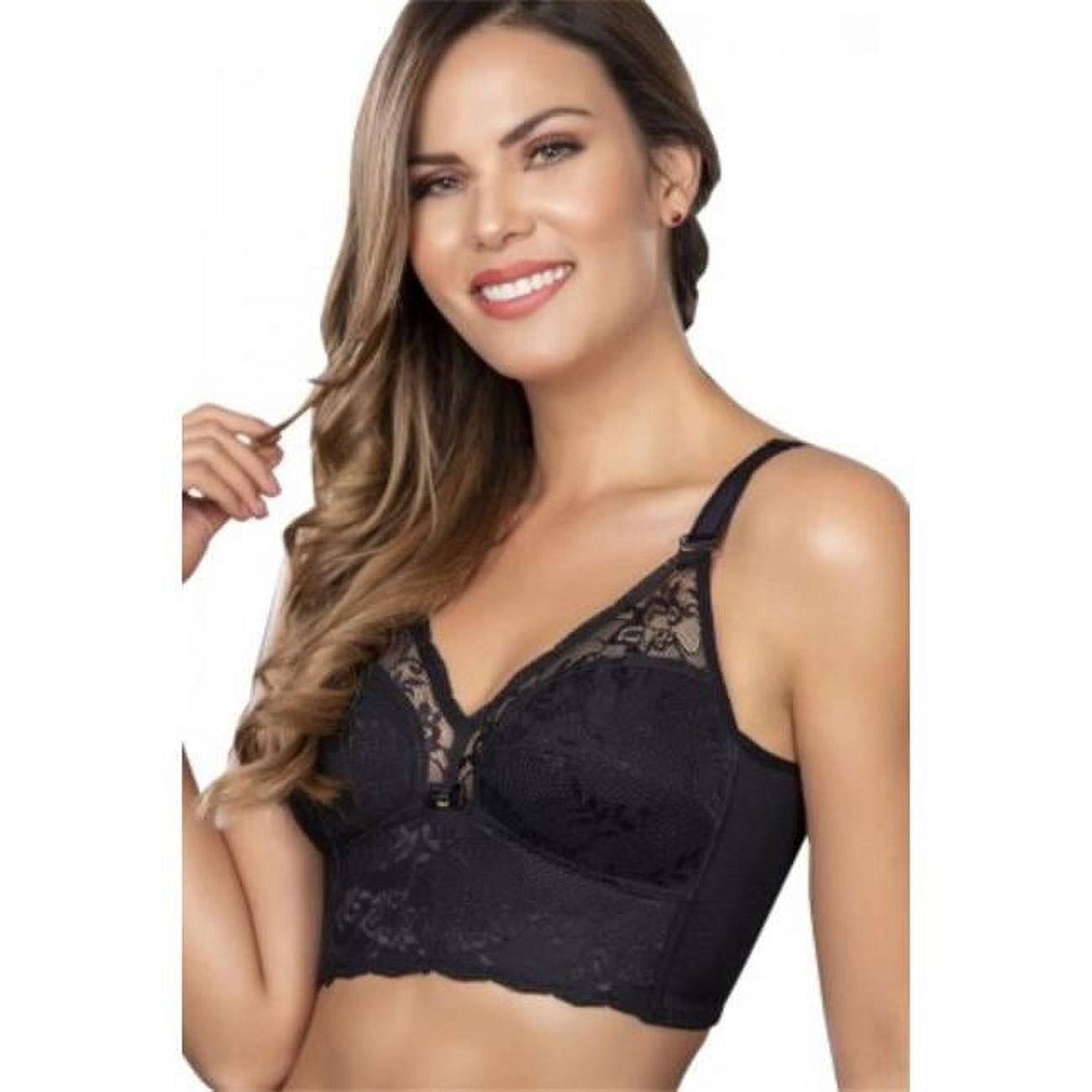 Siluet Luxe Lace Wireless Bra Black Walmart com