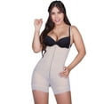 thumbnail image 1 of Siluet Post Surgery Compression Mid-Thigh Body Shaper Nude, 1 of 4