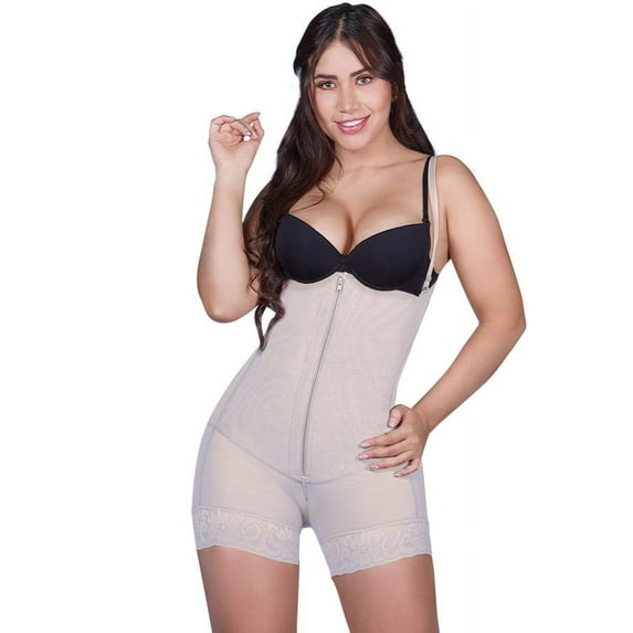 Siluet Post Surgery Compression Mid-Thigh Body Shaper Nude