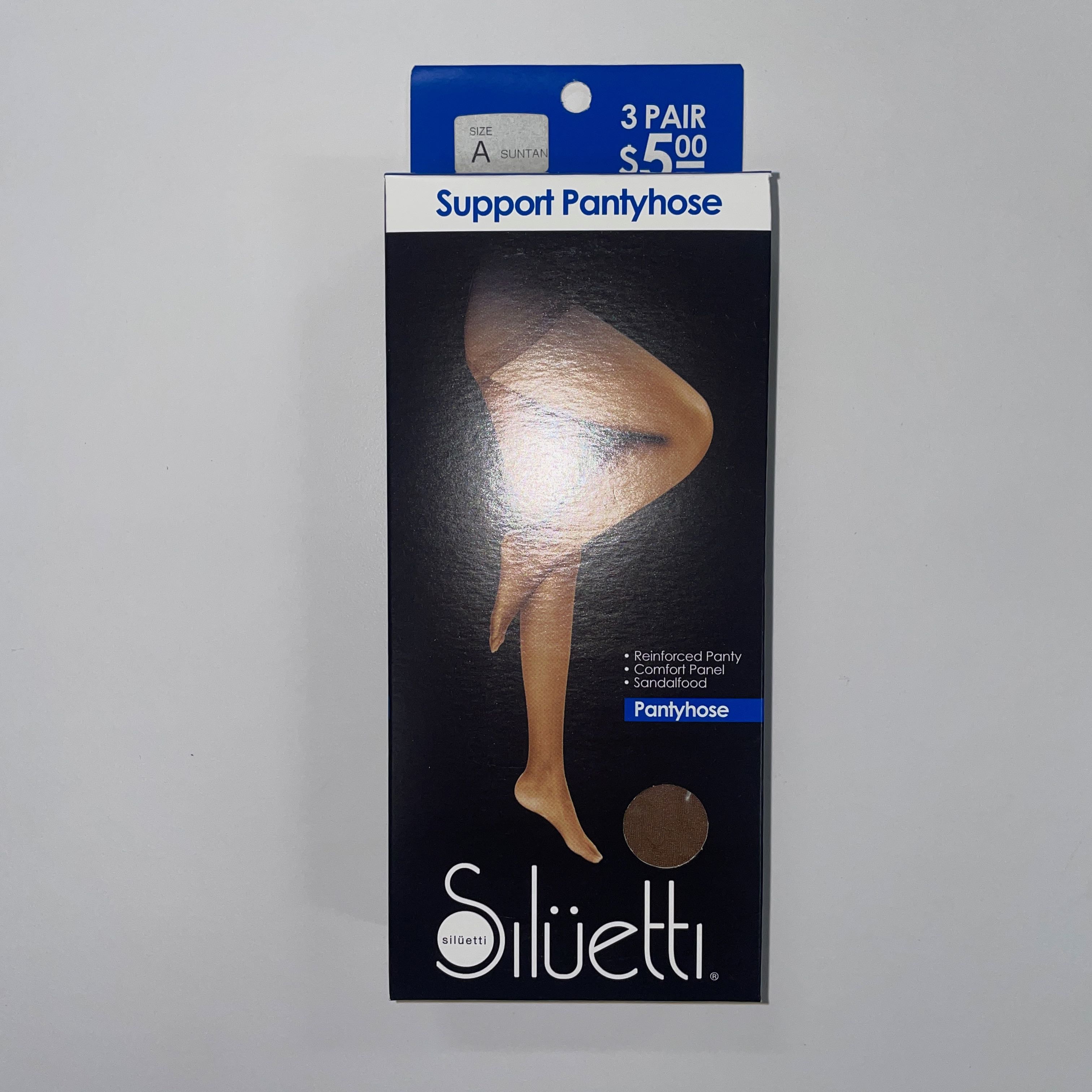 Siluetti Women's Suntan Support Pantyhose, 3 Pack