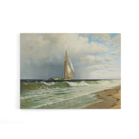 Silva At Coney Island Painting Wall Canvas Wall Art Print 18X24"