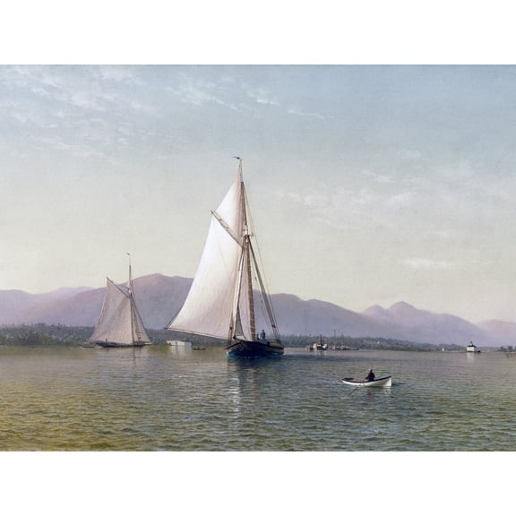 Silva The Hudson At The Tappan Zee Painting Extra Large XL Wall Art Poster Print