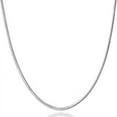 thumbnail image 1 of Silvadi Nickel Free 925 Sterling Silver Round Snake Chain for Women, 18", 1.2mm, 1 of 6