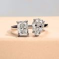thumbnail image 1 of Silvago Jewel 1.65 Ct Radiant & Pear Cut White Diamond Wedding Rings - 14K White Gold Over Rings - 2 Stone Engagement Wedding Toi Et Moi Rings - Wedding Bridesmaid Gifts - Christmas Gifts for Her, 1 of 7