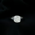 thumbnail image 1 of Silvago Jewel 1.7 Ct Cushion Cut Diamond Rings for Gifts - 14k White Gold Rings For Women's - Bezel Anniversary Gifts Clearance Rings - Daily Wear Fine Jewelry - Forever Diamond Ring for Women's, 1 of 8