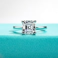 thumbnail image 1 of Silvago Jewel 1.8 Ct Asscher Cut VVS1/D Diamond Anniversary Ring for Wife - 14k White Gold Over Diamond Women's Ring - Women's Wedding Anniversary Gifts - Solitaire Diamond Wedding Ring for Her, 1 of 9