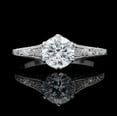 thumbnail image 1 of Silvago Jewel 1.8 Ct Brilliant Round Cut Diamond Rings - 14K White Gold Over Solitaire Ring - Art Deco Christmas Special Gift for Her - Forever Diamond Ring for Women's - Proposal Delicate Rings, 1 of 6