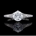 thumbnail image 1 of Silvago Jewel 1.8 Ct Brilliant Round Cut Diamond Rings - 14K White Gold Plated Solitaire Ring - Art Deco Christmas Special Gift for Her - Forever Diamond Ring for Women's - Proposal Delicate Rings, 1 of 6