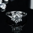 thumbnail image 1 of Silvago Jewel 1.8 Ct Round Cut Diamond Rings - 14K White Gold Over Wedding Ring - Forever Engagement Sterling Silver Ring for Her - Anniversary Gifts for Couples - Daily Wear Diamond Rings for Her, 1 of 6