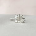 thumbnail image 1 of Silvago Jewel 1.9 Ct VVS1/D Cushion Cut Lab Created Simulated Diamond Ring - White Gold Over 14K Silver Diamond Ring - Hidden Halo Diamond Rings for Women's - Solitaire with Accent Diamond Rings, 1 of 13