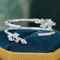 thumbnail image 1 of Silvago Jewel 14K White Gold Over Engagement Ring - Marquise Cut 0.9 Ct Diamond Jewellery - Engagement Wedding Simple Rings for Women's - Unique Diamond Beautiful Special Occasion Rings for Her, 1 of 8