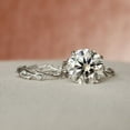 thumbnail image 1 of Silvago Jewel 14K White Gold Over Ring On Clearance - 2.3 Ct VVS1/D Round Cut Diamond Ring - Bridal Diamond Jewellery Ring For Women's - Daughter Wedding Anniversary Gifts - Proposal Delicate Rings, 1 of 9