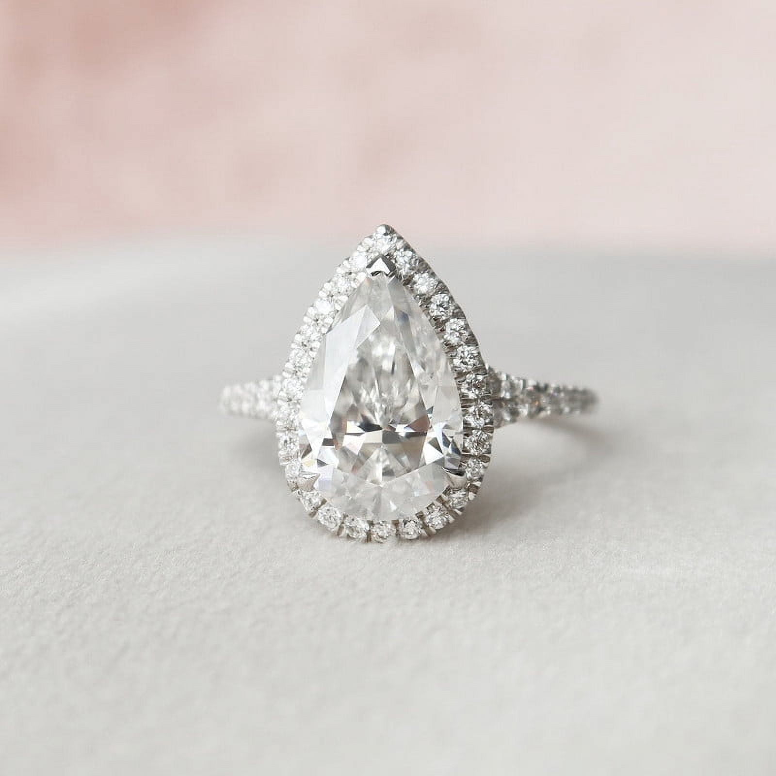 Silvago Jewel 14K White Gold Plated Rings For Women's - 2 Ct Lab Silvago Jewel 14K White Gold Plated Rings For Women's - 2 Ct Lab