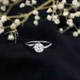 thumbnail image 1 of Silvago Jewel 14K White Gold Over Rings - 1.7 Ct Round Cut Diamond Rings for Women's - Silver Diamond Beautiful Special Occasion Ring - Bypass Gorgeous Anniversary Gift for Women's - Gifts for Mom, 1 of 7