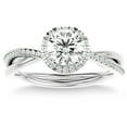 thumbnail image 1 of Silvago Jewel Round Cut Brilliant 1.4 Ct Diamond Ring For Women's - Infinity Diamond Rings - 14K White Gold Plated Diamond Ring - Anniversary Gift Clearance Ring - Simple Diamond Ring for Ring, 1 of 3