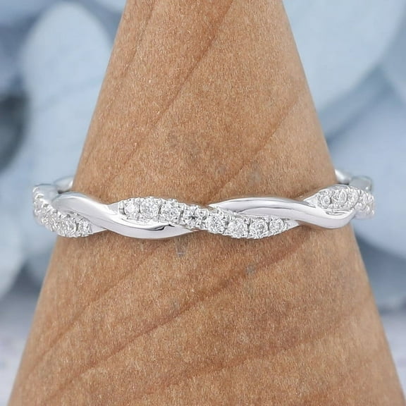 Silvago Jewel Round Cut Excellent 1.73 Ct Diamond Ring For Women's - 14K White Gold Plated Wedding Anniversary Rings - Twisted Shank Engagement Wedding Women's Rings - Engagement Wedding Diamond Ring