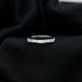 thumbnail image 1 of Silvago Jewelry 0.97 Ct VVS1/E-F Baguette Cut Stacking Moissanite Wedding Rings for Women - Anniversary Gifts - 0.974K White Gold Plated Rings - Wedding Gifts - Wedding Band - Wedding Gifts for Bride, 1 of 7