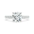 thumbnail image 1 of Silvago Jewelry 1.6 Ct Moissanite Engagement Ring - Jewelry in 14K White Gold Plated - Elegant Ring for Women - Thoughtful Graduation or Event Gift - Everlasting Look, 1 of 3