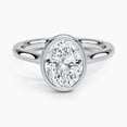 thumbnail image 1 of Silvago Jewelry 14K White Gold Plated Ring - 2.13 Ct Round Cut Moissanite - Stunning Engagement Ring with Hidden Accent - Ideal Gift for Anniversaries & Events, 1 of 3