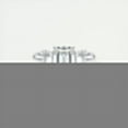 thumbnail image 1 of Silvago Jewelry 14K White Gold Plated Rings for Her - Excellent 1.95 Ct Emerald Cut Diamond Ring - Three-Stone Engagement Wedding Rings for Women's - 3 Stone Split Shank Diamond Rings for Women's, 1 of 10