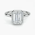 thumbnail image 1 of Silvago Jewelry 2.08 Ct Emerald Cut Excellent Moissanite Rings - 14K White Gold Plated Rings - Charming One Stone Engagement Wedding Rings - Engagement Moissanite Ring for Her - Great for Parties, 1 of 5