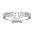 thumbnail image 1 of Silvago Jewelry Cushion Cut 1.92 Ct Moissanite Ring - 14K White Gold Plated Band - Wedding Engagement Solitaire Ring for Women, 1 of 3