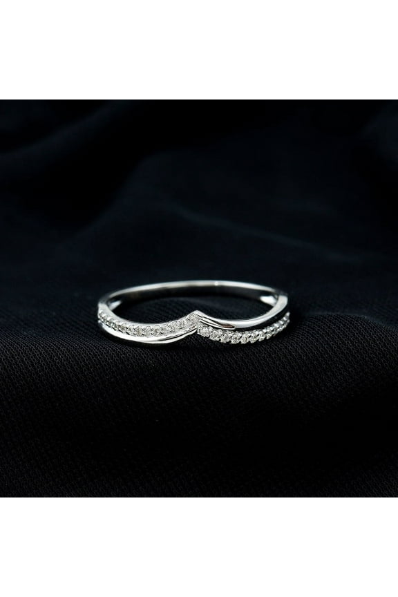 ry White Gold Plated 14K Moissanite Ring - Marquise Cut Excellent 1.17 Ct Moissanite Ring For Women's - Double Curved Wedding Band Rings for Women's - 2 Bands Moissanite Rings