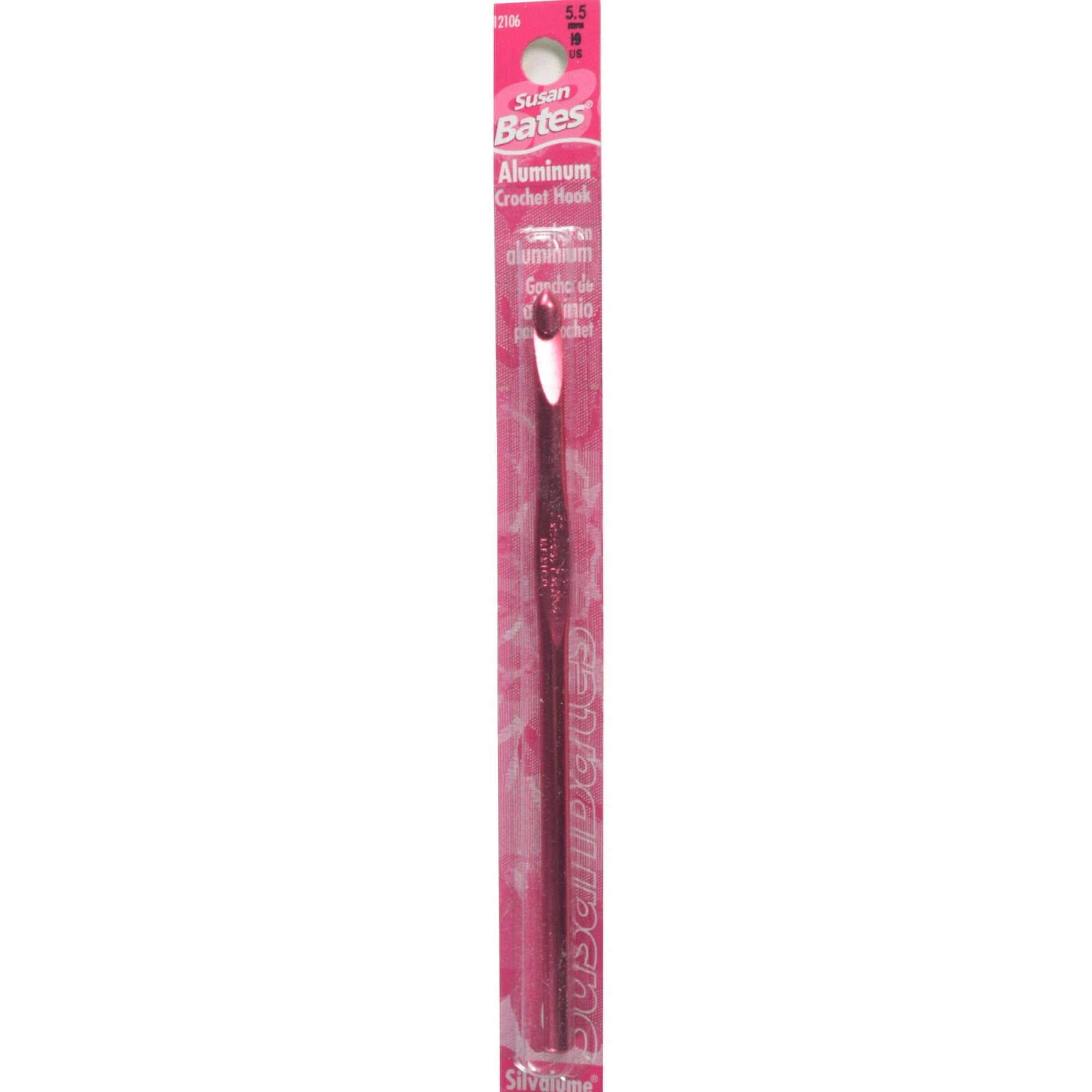 Silvalume Aluminum Crochet Hook 5.5"-Size J10/6mm