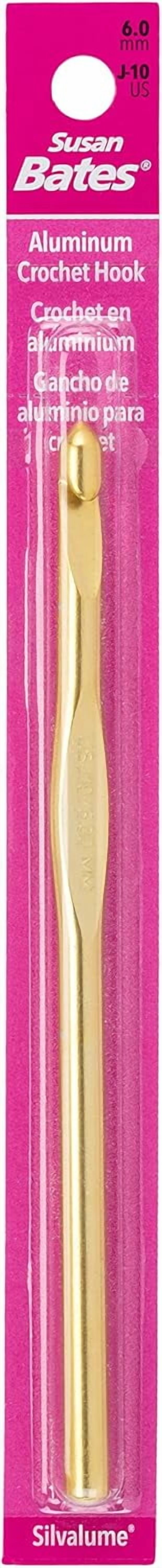 Silvalume Aluminum Crochet Hook 5.5"-Size K10.5/6.5mm