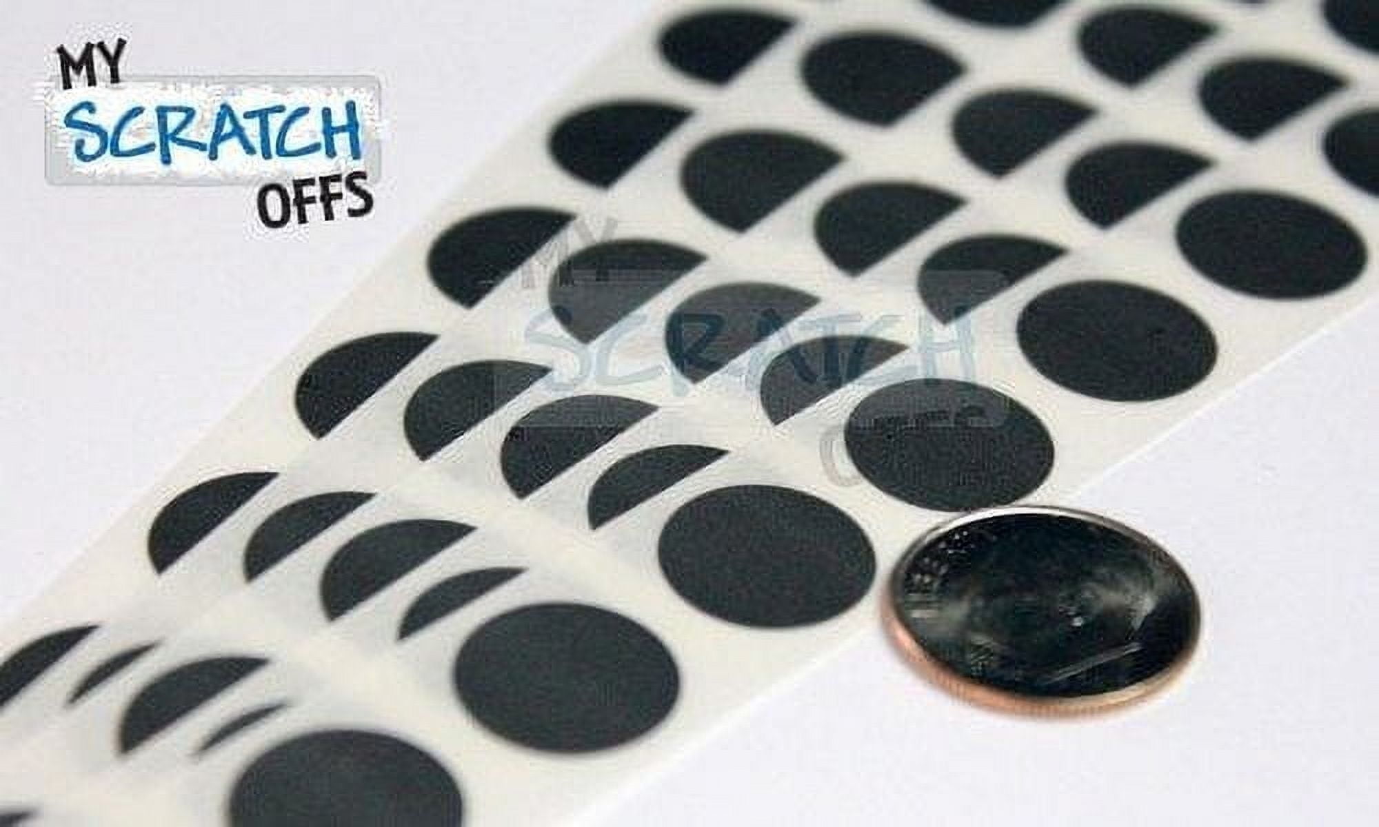 My Scratch Offs 0.50" Silver Round Scratch Off Sticker Labels, 250 Count