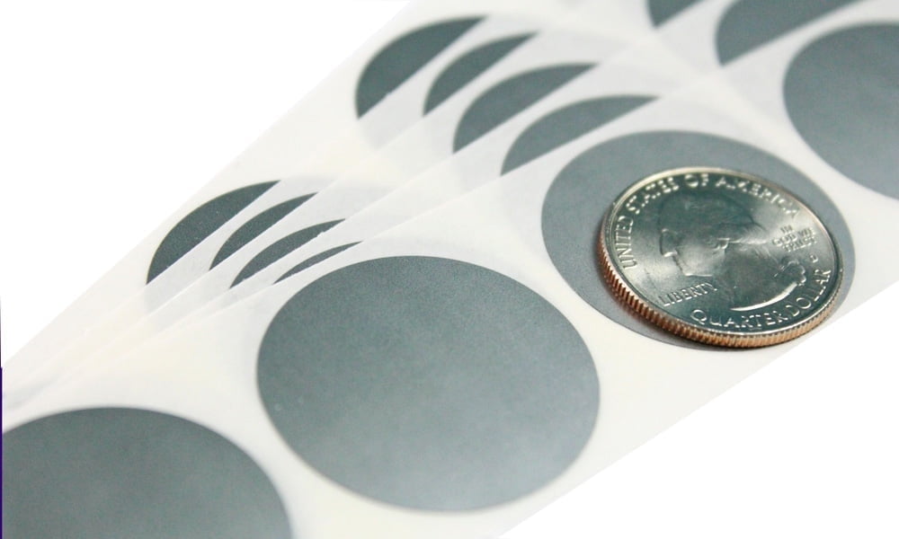 Round Scratch Sticker My Scratch Offs 1.25 Inch Silver Round Scratch Off Sticker Labels, 100 ...