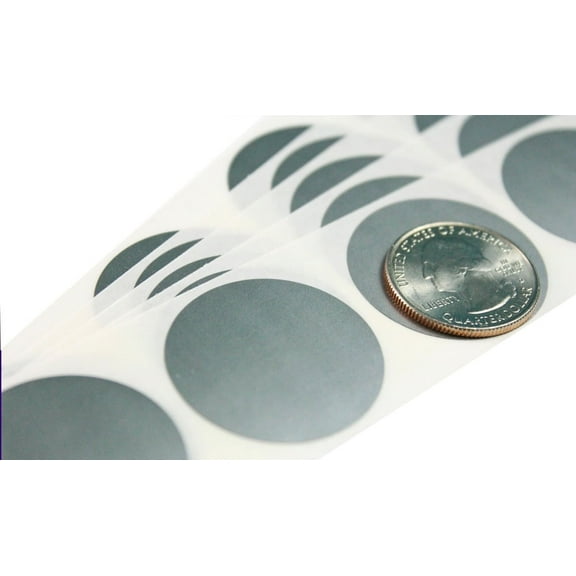 My Scratch Offs 1.25 Inch Silver Round Scratch Off Sticker Labels, 100 Count