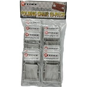 Silver 10-Pack of Folding Chairs - Ringside Exclusive Ringside Collectibles Wrestling Action Figure Accessories