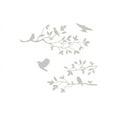 thumbnail image 1 of Silver 15" x 44" Burnish Birds & Blossoms Vinyl wall art Inspirational quotes and saying home decor decal sticker, 1 of 1