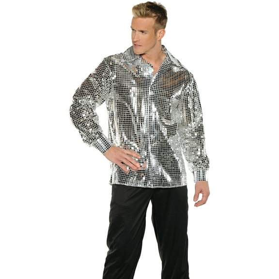 Men's Stylin' 70s Disco Ball Costume Shirt 2X-Large 48-50