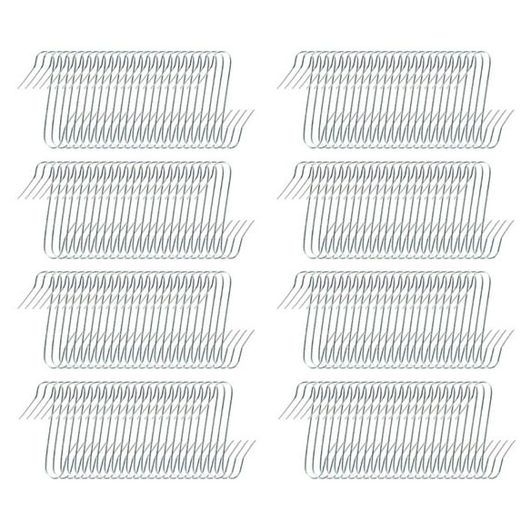 Silver 200Pc Silver S-Shaped Hook For Christmas Tree Decor And Multi Purpose Hanging Iron Material For Long Lasting Use