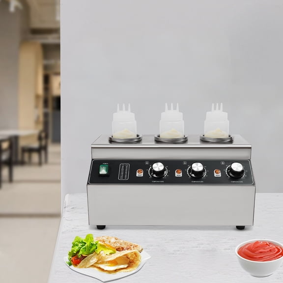 Silver 201 Stainless Steel Pc 44*24.5*24cm Electric Juice Box With 3 Bottles Of Independent Temperature Controller