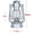 Silver25Cm Retro Outdoor Ing Kerosene Lamp Oil Light Lantern