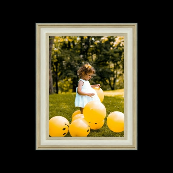 Silver 29x22 Picture Frame Ornate Traditional antique