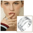 Silver 3 Adjustable Toe Band Ring Adjustable Opening Foot Ring Opening