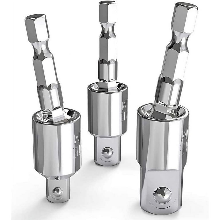 Silver Piece Power Drill Sockets Adapter Sets, 1/4