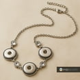 thumbnail image 1 of Snap Jewelry 20in. Silver 3 Snap Necklace, Fits 18MM 20MM Ginger Charm Buttons, 1 of 10