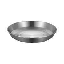 Silver 304 Stainless Steel Camping Dining Plate Camping Portable Cookware