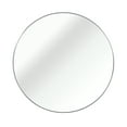 thumbnail image 1 of Silver 36 Inch Metal Round Bathroom Mirror Aluminium Alloy, 1 of 9