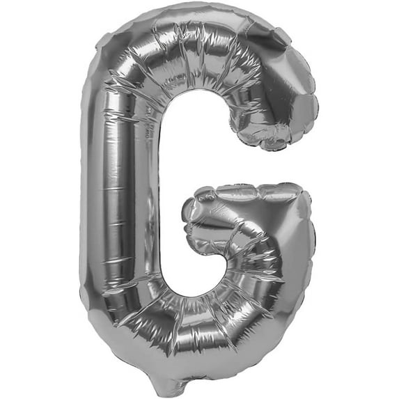 Silver 40 Inch Foil Letter Balloon - Stunning Decor for Unforgettable Celebrations (G)