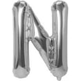 thumbnail image 1 of Silver 40 Inch Foil Letter Balloon - Stunning Decor for Unforgettable Celebrations (N), 1 of 1