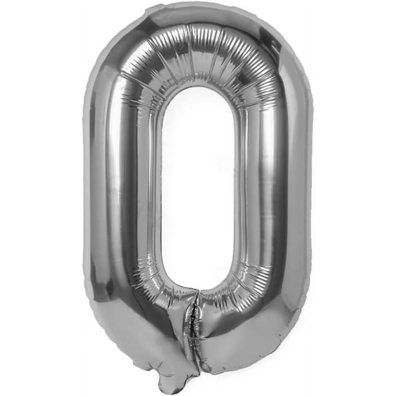 Silver 40 Inch Foil Letter Balloon - Stunning Decor for Unforgettable Celebrations (O)