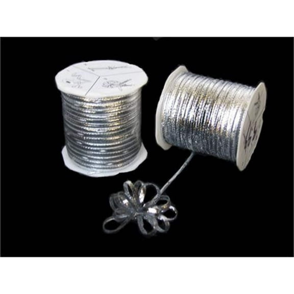 Silver 4mm-wide thin Pull Bow String Ribbon 100 Yard gift wrapping favor decorating