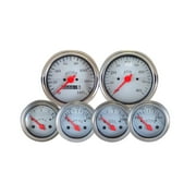 Silver 6 Gauge Kit with Mechanical Speedometer