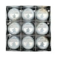 thumbnail image 1 of Silver 9 Piece Christmas Tree Ornaments With Pearl Like Glitter Finish For Home Office And Hotel Decoration, 1 of 4
